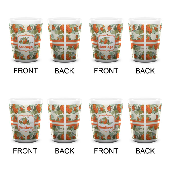 Pumpkins Shot Glass - White - Set of 4 - APPROVAL
