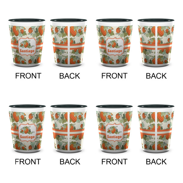 Pumpkins Shot Glassess - Two Tone - Set of 4 - APPROVAL