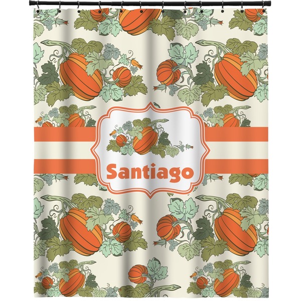 Custom Pumpkins Extra Long Shower Curtain - 70"x84" (Personalized)