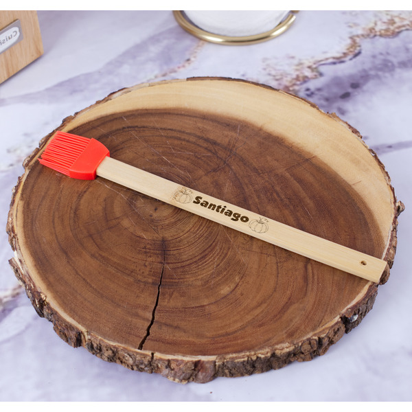 Pumpkins Silicone Brush - Red - In Context