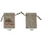 Pumpkins Small Burlap Gift Bag - Front Approval