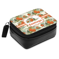 Pumpkins Small Leatherette Travel Pill Case (Personalized)