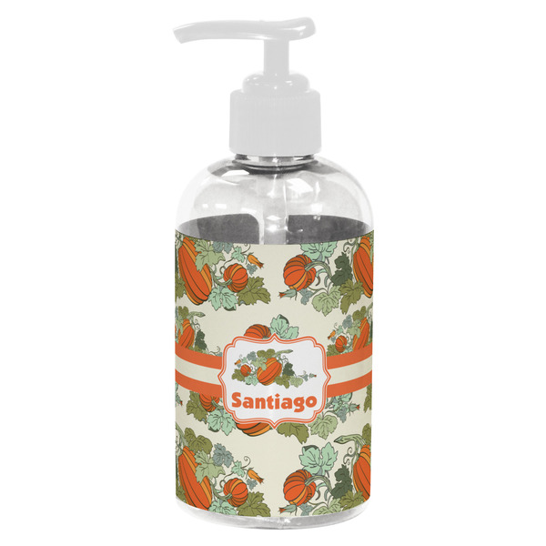 Custom Pumpkins Plastic Soap / Lotion Dispenser (8 oz - Small - White) (Personalized)