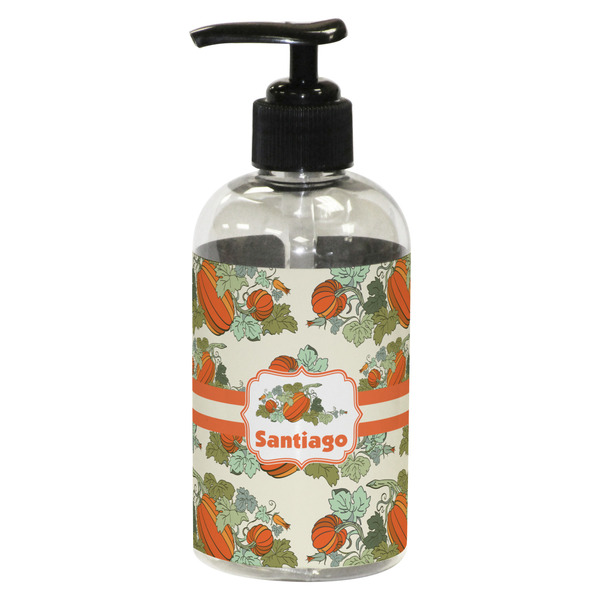 Custom Pumpkins Plastic Soap / Lotion Dispenser (8 oz - Small - Black) (Personalized)