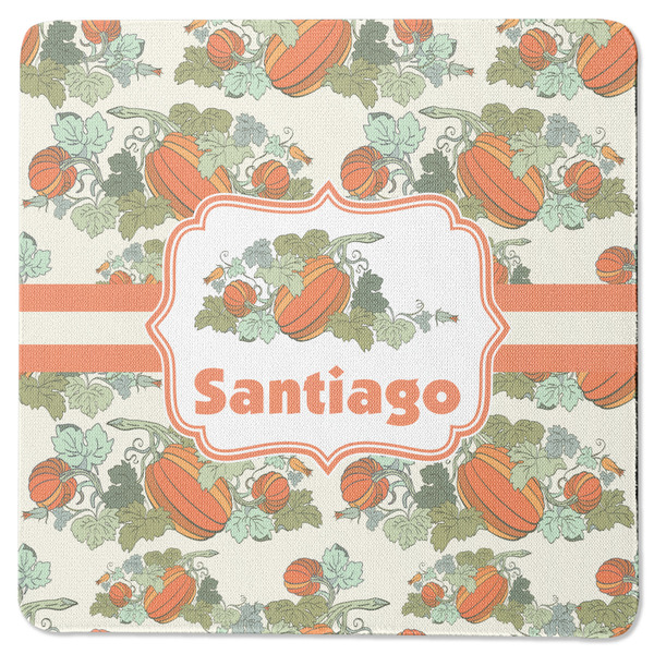 Pumpkins Square Coaster Rubber Back - Single