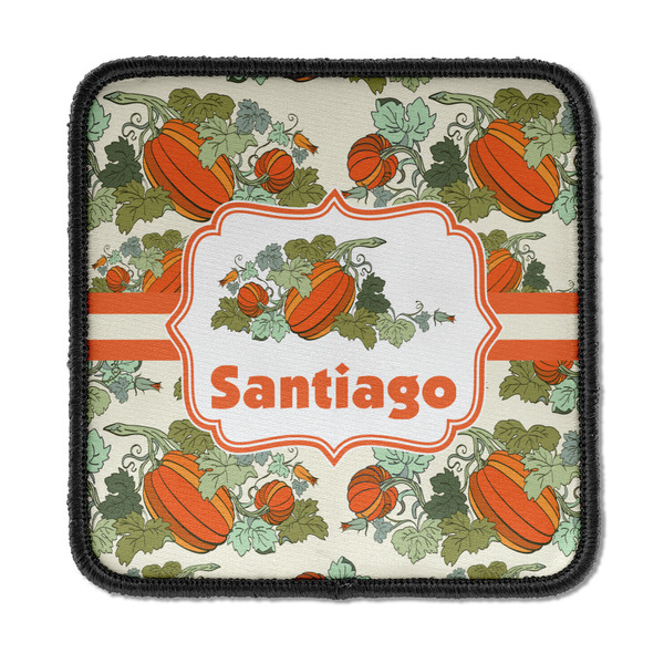 Custom Pumpkins Iron On Square Patch w/ Name or Text