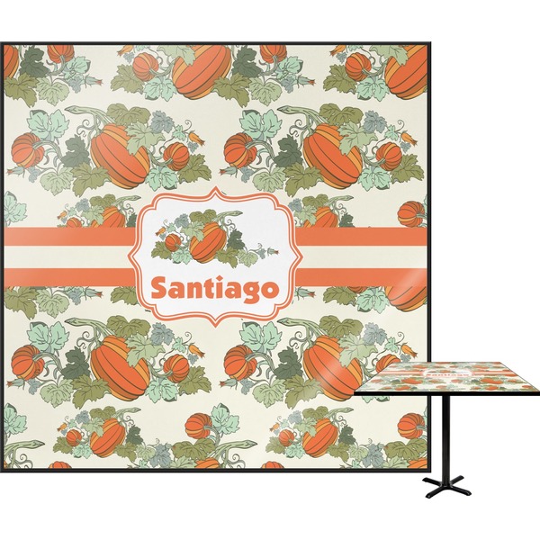 Custom Pumpkins Square Table Top - 30" (Personalized)