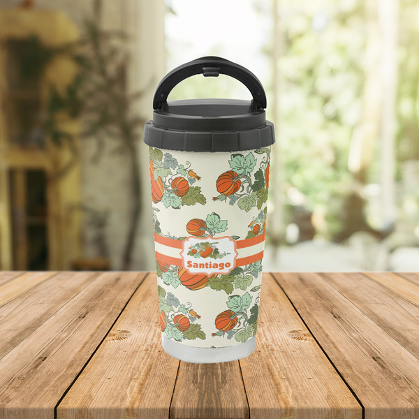Pumpkins Stainless Steel Travel Cup Lifestyle
