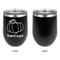 Pumpkins Stainless Wine Tumblers - Black - Single Sided - Approval