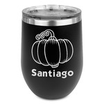 Pumpkins Stemless Stainless Steel Wine Tumbler (Personalized)