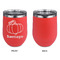 Pumpkins Stainless Wine Tumblers - Coral - Single Sided - Approval