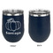 Pumpkins Stainless Wine Tumblers - Navy - Single Sided - Approval