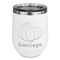 Pumpkins Stainless Wine Tumblers - White - Single Sided - Front
