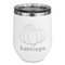 Pumpkins Stemless Stainless Steel Wine Tumbler - White - Single Sided (Personalized)