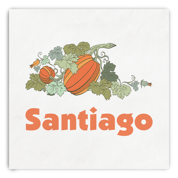 Custom Pumpkins Paper Dinner Napkins (Personalized)