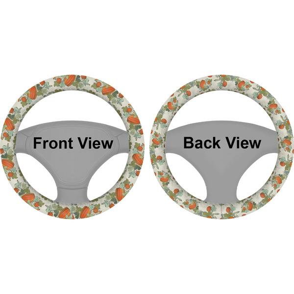 Pumpkins Steering Wheel Cover- Front and Back