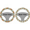 Pumpkins Steering Wheel Cover- Front and Back