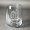 Pumpkins Stemless Wine Glass - Engraved (Personalized)