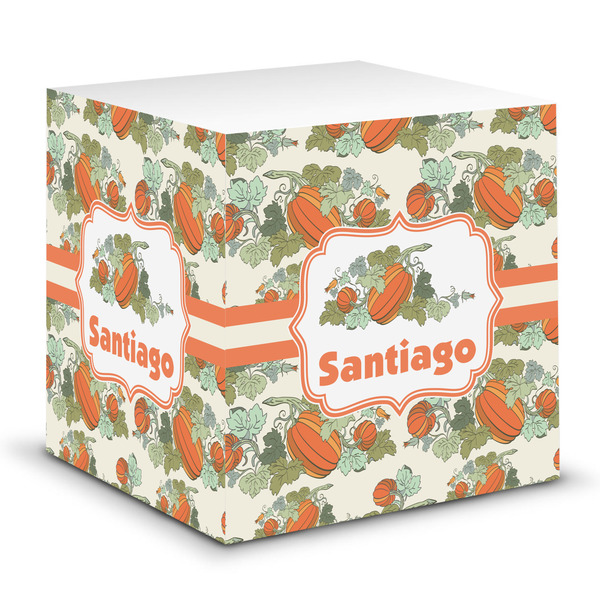 Custom Pumpkins Sticky Note Cube (Personalized)