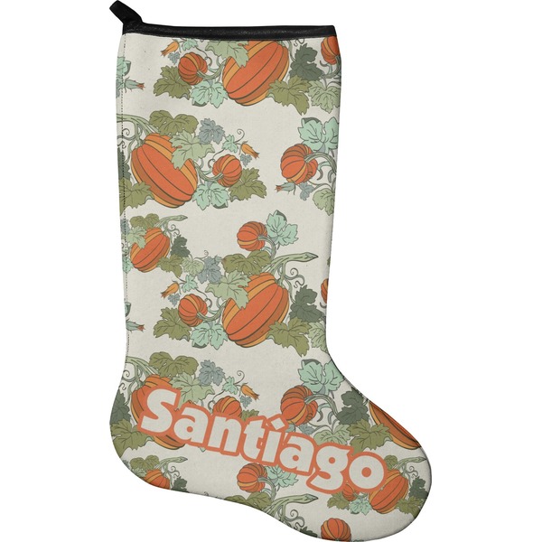 Custom Pumpkins Holiday Stocking - Single-Sided - Neoprene (Personalized)