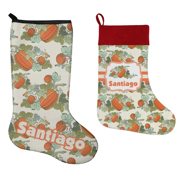 Pumpkins Stockings - Side by Side compare