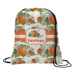 Pumpkins Drawstring Backpack - Large (Personalized)