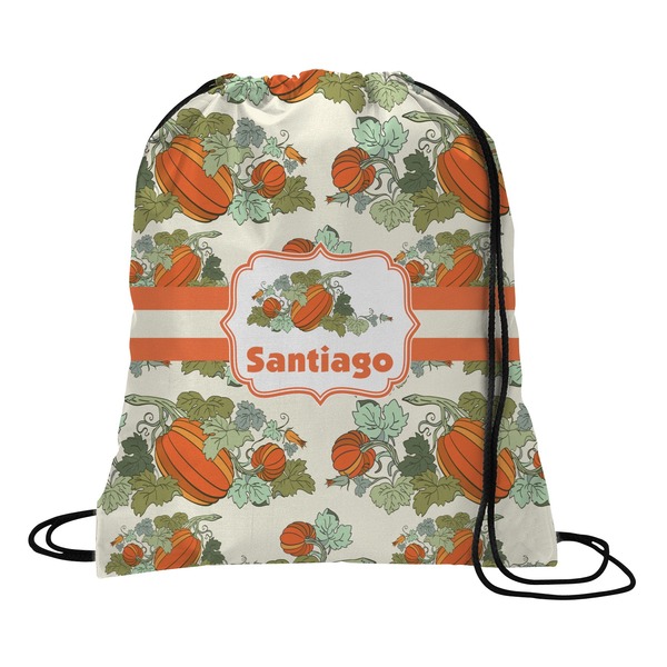 Custom Pumpkins Drawstring Backpack - Small (Personalized)