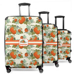 Pumpkins 3 Piece Luggage Set - 20" Carry On, 24" Medium Checked, 28" Large Checked (Personalized)