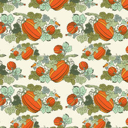 Pumpkins Fabric by the Yard - Spun Polyester Poplin