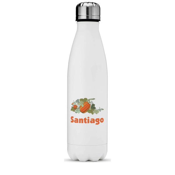 Custom Pumpkins Water Bottle - 17 oz. - Stainless Steel - Full Color Printing (Personalized)