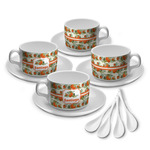 Pumpkins Tea Cup - Set of 4 (Personalized)