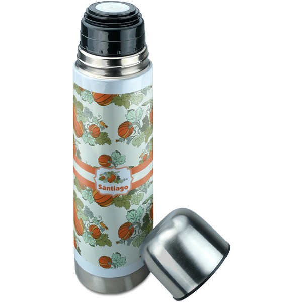 Pumpkins Thermos - Lid Off