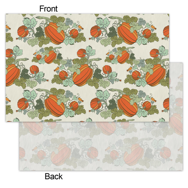 Pumpkins Tissue Paper - Lightweight - Small - Front & Back