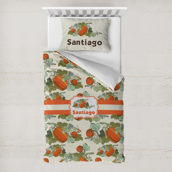Custom Pumpkins Toddler Bedding Set - With Pillowcase (Personalized)