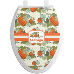 Pumpkins Toilet Seat Decal - Elongated (Personalized)