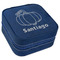 Pumpkins Travel Jewelry Boxes - Leather - Navy Blue - Angled View