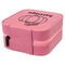 Pumpkins Travel Jewelry Boxes - Leather - Pink - View from Rear