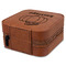 Pumpkins Travel Jewelry Boxes - Leatherette - Rawhide - View from Rear