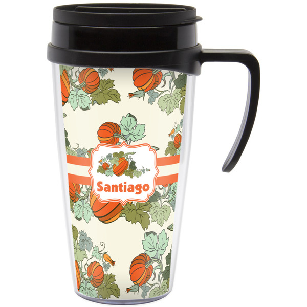 Custom Pumpkins Acrylic Travel Mug with Handle (Personalized)