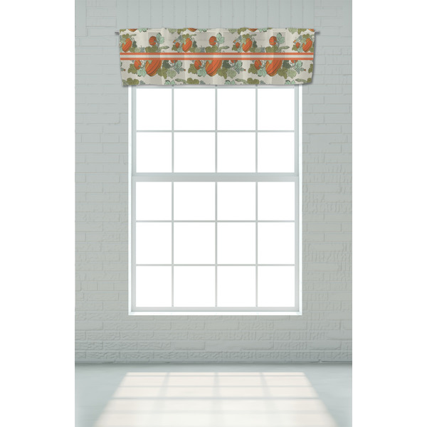 Pumpkins Valance - On window
