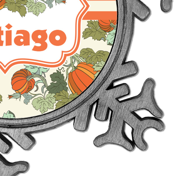 Pumpkins Vintage Snowflake - Detail