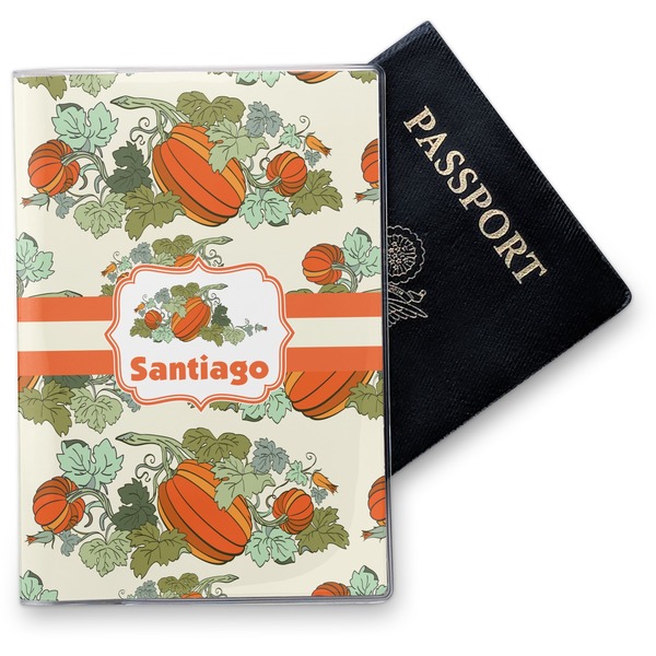 Custom Pumpkins Vinyl Passport Holder (Personalized)