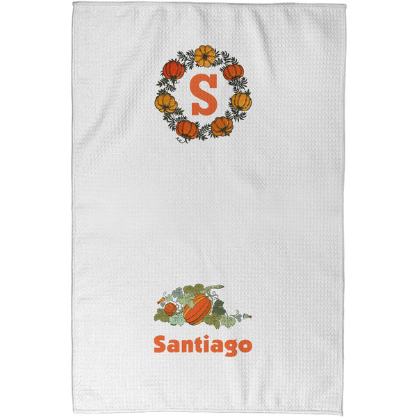 Pumpkins Waffle Towel - Partial Print - Approval Image
