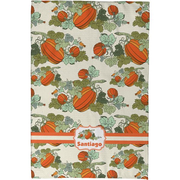 Pumpkins Waffle Weave Towel - Full Color Print - Approval Image