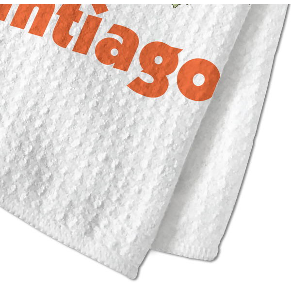 Pumpkins Waffle Weave Towel - Closeup of Material Image