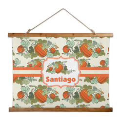 Pumpkins Wall Hanging Tapestry - Wide (Personalized)