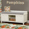 Pumpkins Wall Name Decal Above Storage bench