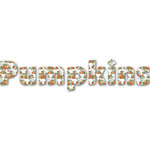 Pumpkins Name/Text Decal - Custom Sizes (Personalized)