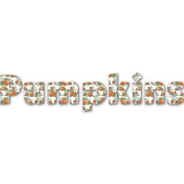 Custom Pumpkins Name/Text Decal - Custom Sizes (Personalized)