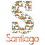 Pumpkins Name & Initial Decal - Up to 18"x18" (Personalized)